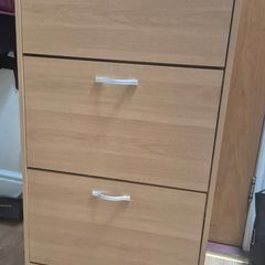 Three tier shoe cabinet
