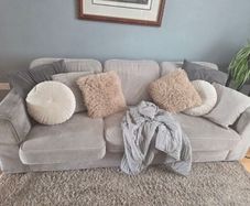 Comfy grey 4 seater sofa