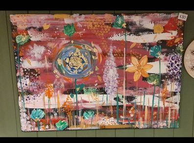Original hand painted picture on canvas.