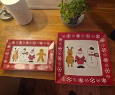 Christmas serving dishes