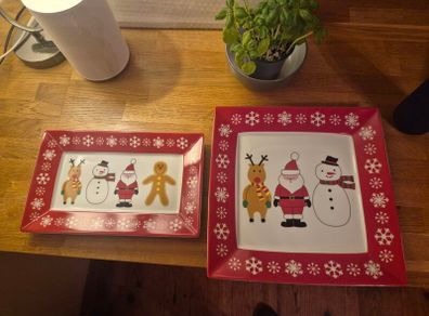 Christmas serving dishes