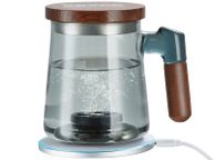main image for ad Hydrogen Water Cup, 400 ml / 14.1 oz Hydrogen Generator, SPE Technology Portable Hydrogen Water Ionizer Machine with Wireless Charging Base, Hydrogen Rich Water Bottle Glass Health Cup