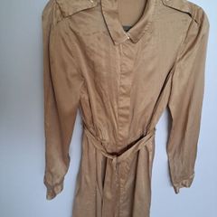 LK Bennett camel 100% silk dress uk 10 M