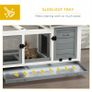 Wooden Rabbit Hutch, Guinea Pig Cage, with Removable Tray Image 4