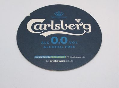 Carlsberg 0.0 : Alcohol Free - Beer Mat/Coaster