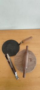 Iron Tawa with 3-Piece Indian Roti Making Kit