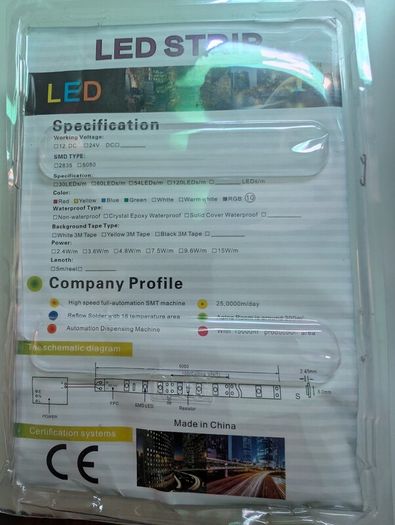 LED light strip with remote