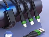 3in1 Super Charging Micro USB Type-C Lightning Fast Charger Cable Multi Port For Samsung and Apple
