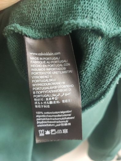 Calvin Klein Jeans Monogram Sweatshirt / Jumper Green Size S