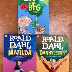 3 Books by Roald Dahl, The BFG, Matilda & Danny Champion of The World