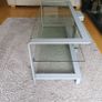 Heavy 3 tier glass tv stand Image 3