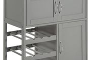 Kitchen Storage Cabinet on Wheels, Stainless Steel or Wooden Top