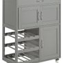 Kitchen Storage Cabinet on Wheels, Stainless Steel or Wooden Top Image 3