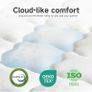 King Size Hybrid Mattress, 10.2 Inch with Breathable Foam and Pocket Spring, Medium Firm, 150x200x26cm Image 7