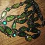 Emerald Green Necklace And Bracelet Image 2