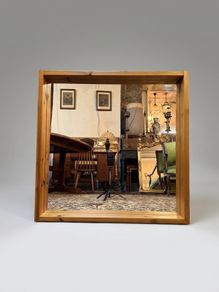 Mid-Century Modern Swedish Solid Pine Mirror