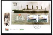 1999 Ireland Australia '99 (Exhibition) overprinted on Titanic Commemorative Stamps Miniature Sheet An Post First Day Cover (FDC)