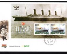 1999 Ireland Australia '99 (Exhibition) overprinted on Titanic Commemorative Stamps Miniature Sheet An Post First Day Cover (FDC)