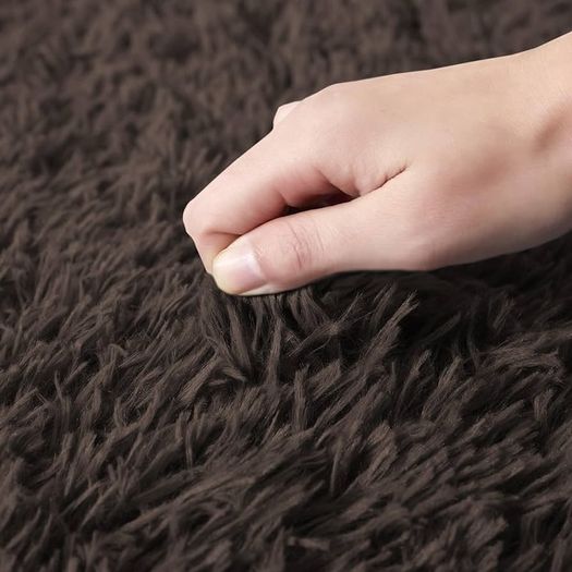 FREE EXPRESS SHIPPING Area Rugs 50x80cm for Bedroom Anti Slip - Modern Super Soft Thick Pile Small Fluffy Shaggy Rug Non Shedding