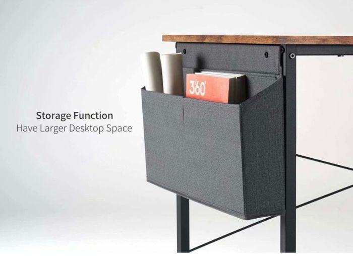 Writing Computer Desk, Office Work Desk for student and worker, Laptop Table with Storage Bag and Headphone Hook,Modern Simple Style Desks for Bedroom, Home, Office 80x50x75cm (FREE POSTAGE)