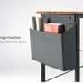Writing Computer Desk, Office Work Desk for student and worker, Laptop Table with Storage Bag and Headphone Hook,Modern Simple Style Desks for Bedroom, Home, Office 80x50x75cm (FREE POSTAGE) Image 5