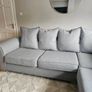 Large Grey Corner Sofa Image 2