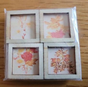 Miniature Paintings, pictures for dolls houses