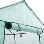 Foil Greenhouse Tomato House Plant House with 4 Shelves Roll-Up Door Image 7