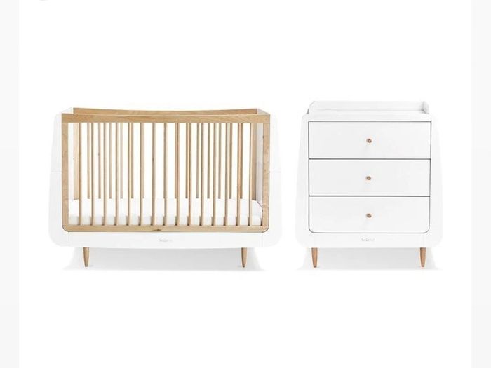 SnuzKot Skandi 2 Piece Nursery Furniture Set - Cot Bed & Changing Unit