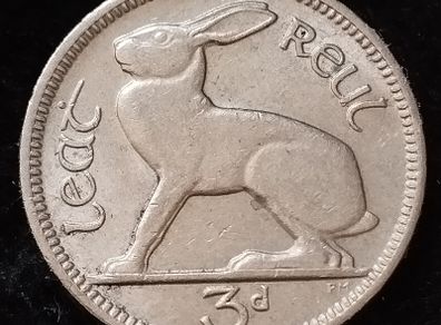Ireland - 1968 - 3 Pence - KM.12a - [994]