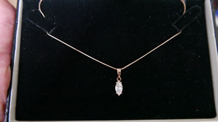 Vintage 9ct Gold 375 Gold Pendant and Chain 3,4g L-9,8"