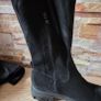 Black Suede Over The Knee Long Boots, size 39 Image 7