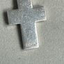 silver cross chain Image 2