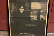U2 Where the Streets Have No Name. Rare, original,  1987 framed poster advert