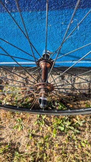 Fixie bike wheel set, lightweight.