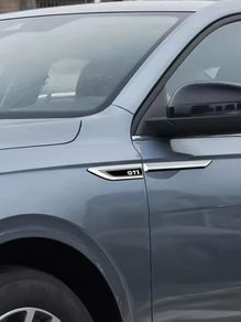 Silver Volkswagen GTI Car Metal Sticker Auto Side Fender Body Badge Decals For VW Rline GTI Polo Golf Passat Tiguan Arteon Caddy Jetta Beetle Scirocco