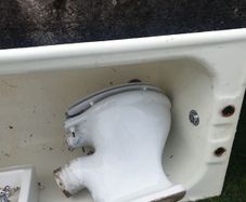 Antique bathroom suite