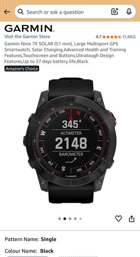 Garmin fenix 7X SOLAR (51 mm)