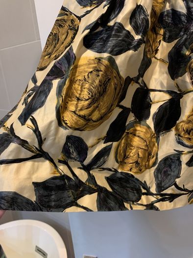 Vintage silk mini skirt