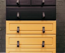 Upcycled Two-Tone Designer Chest of Drawers