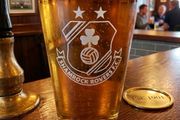 Shamrock Rovers Engraved Pint Glass