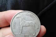 1934 Ireland Silver Half Crown Coin