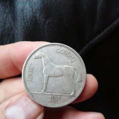 1934 Ireland Silver Half Crown Coin