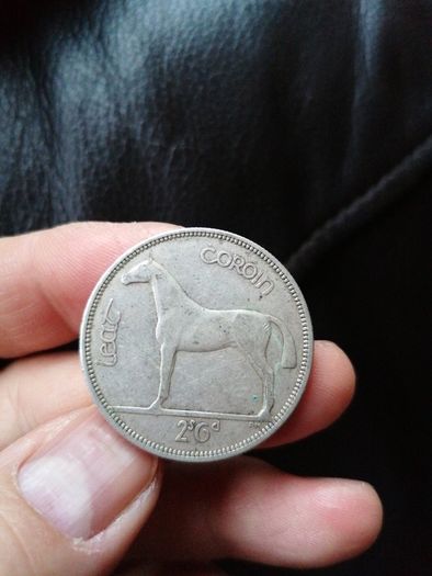 1934 Ireland Silver Half Crown Coin