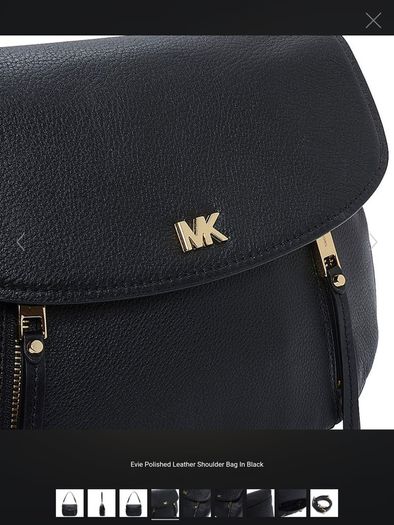 Michael Kors - Evie Medium Shoulder Crossbody Bag - Black - As New RRP 225
