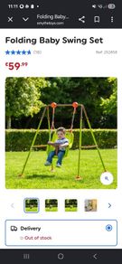 Baby swing set 4 weeks old