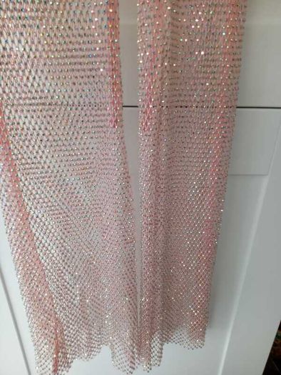 Stradivarius sparkly pink net trousers size S