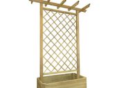 Garden Pergola Planter 162x56x204 cm Wood