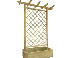 Garden Pergola Planter 162x56x204 cm Wood