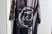 Patterned black/brown dress